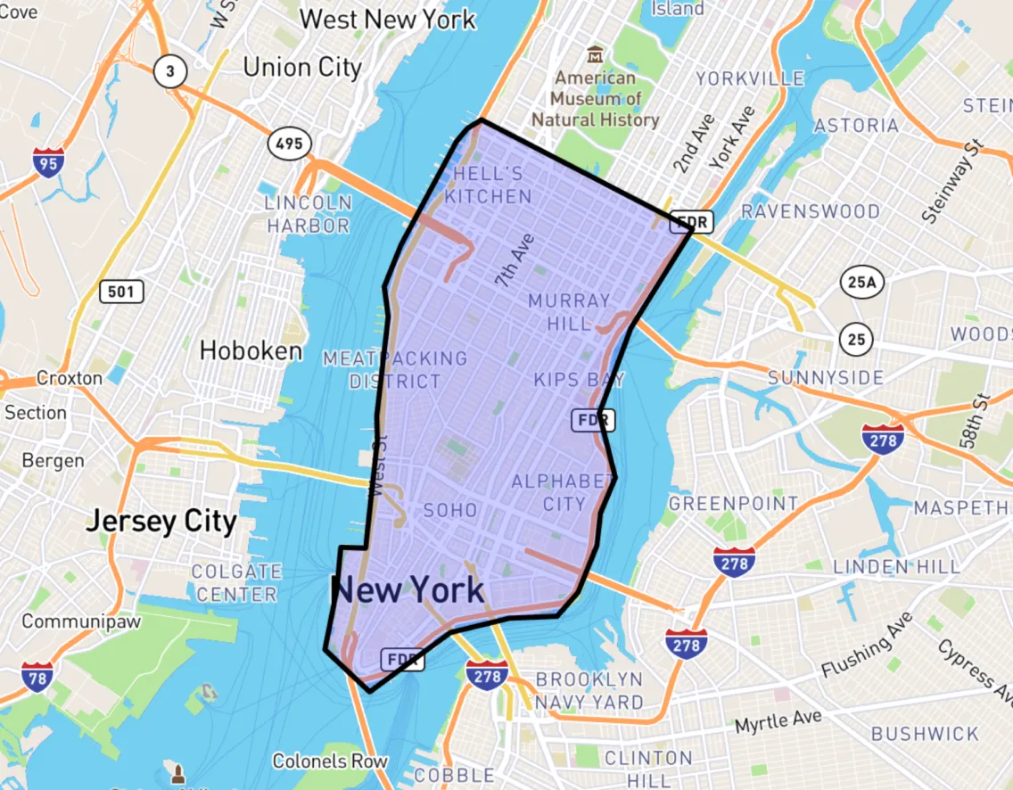 Delivery Zone